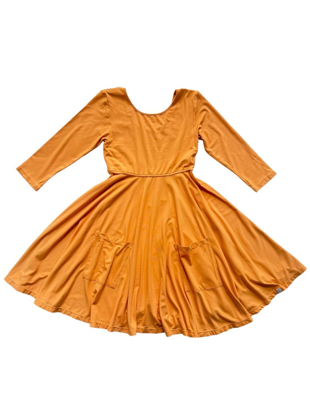 Omi Jo By Well Dressed Wolf Orange Pocket Twirl Dress Size 9/10